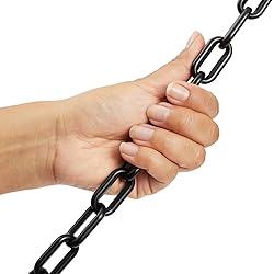 Stockroom Plus Plastic Chain - 100 ft, Black