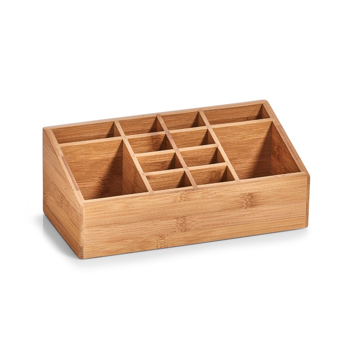 Zeller 25385 Organiser, Wood, Natural, 25.4 x 12 x 10 cm