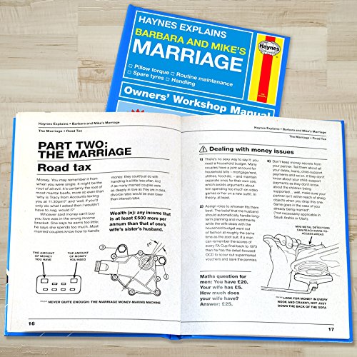 Signature Personalised Haynes Explains Marriage Manual Humour Book For Him & Her