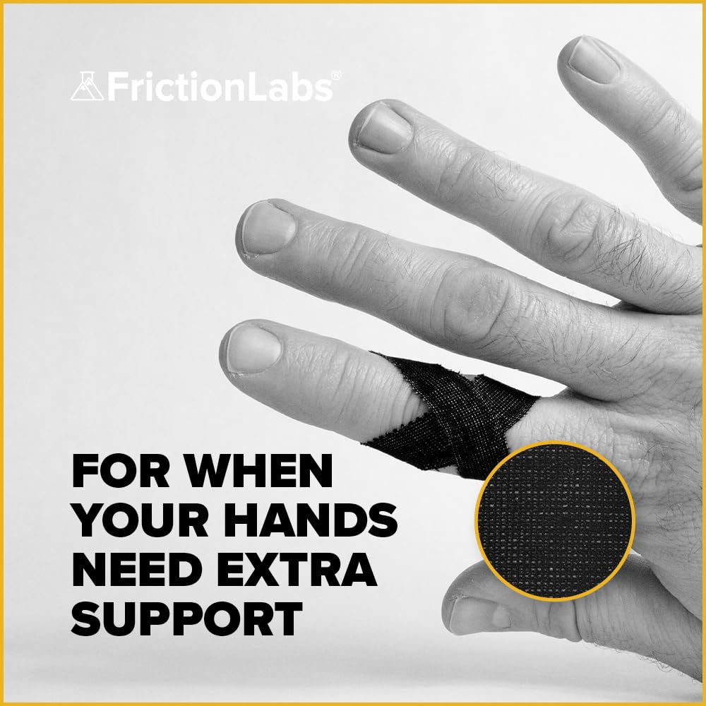 Friction Labs Athletic Finger Tape - Rock Climbing Tape for Skin Protection - 1.5” Zinc Oxide Tape - Protective Sports Tape - Easy Tear, Strong Stick - Recyclable Packaging - 10 Yards