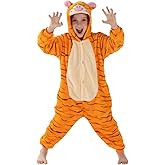 SCOPUCI Unisex Children Animal Onesie Pajamas,Kids Flannel Halloween Cosplay Costume/Homewear/Sleepwear