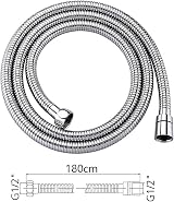 GRIFEMA G851-18 1.8m Shower Hose Stainless Steel Anti-Kink view 2