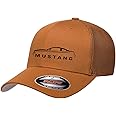 2005-09 Ford Mustang Hardtop Classic Outline Design Flexfit 6511 Trucker Mesh Fitted Cap