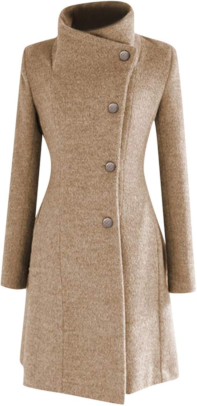 womens wool pea coat with hood