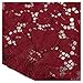 MISSMAY Women's Vintage Full Lace Contrast Flare Sleeve Big Swing A-Line Dress (Large, Red)