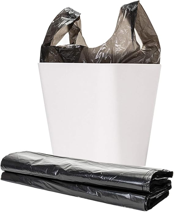 Amcho Trash Bags, 4 Gallon Handle Trash Bag Strong Thicken Garbage Bags