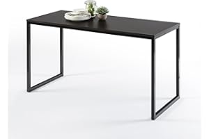 ZINUS Jennifer 55 Inch Black Frame Desk / Computer Workstation / Office Desk / Easy Assembly, Deep Espresso
