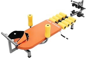 Hip Stretching Machine, Multi-Purpose Back & Glute Extension Bench for Home Gym, Adjustable Neck Stretcher for Tension Relief