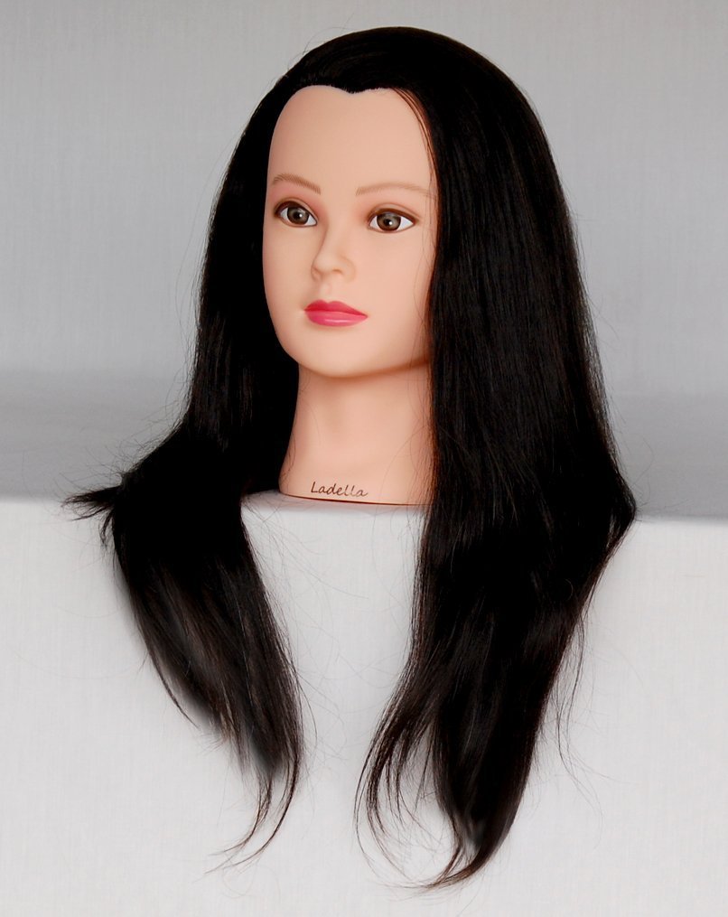Ladella Beauty 24-26" Cosmetology (Heavy Density) 100%Human Hair Mannequin Manikin Training Head - Zoey