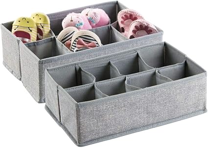 Mdesign Boite De Rangement Pour Armoire Ou Tiroir Avec 8 Compartiments Lot De 2 Boite De