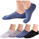 Meaiguo Toe Socks No Show Running Five Finger Socks for Men Women