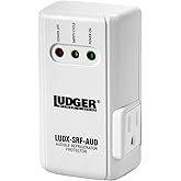 Ludger Power Surge Protector for Appliances (LUDX-SRF-AUD), ETL Certified, Appliance Surge Protector Refrigerator 90 Degrees, Connects to All Types of AC, Unique Side Socket, Audible Alarm