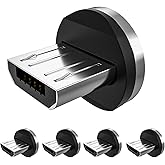 Terasako Cabezal de puntas de conector magnético para dispositivos Android micro USB (paquete de 5)