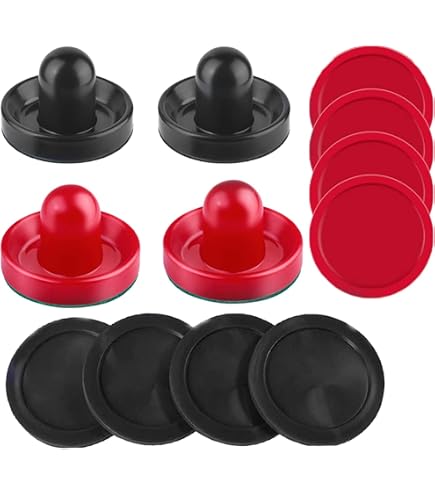 Lot De 20 Palets Mini Pour Table De Hockey Sur Air – Diamètre 50 Mm, Rouge – Matière ABS – Jeu Enfant Ou Décoration