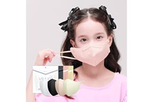 HOMSSEM [25pcs] VIUUM Deluxe Korean Face Color Mask– Soft and Durable Korea Face Mask for Adults – Bird Beak type 2D 4-Layer Protective Filter 6Color – Ideal Fit for Comfortable Wear (Pink beige-Small)