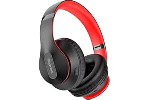Glynzak Wireless Bluetooth Headphones Over Ear 65H Playtime HiFi Stereo Headset with Microphone and 6EQ Modes Foldable Bluetooth V5.3 Headphones for Travel Smartphone Computer Laptop
