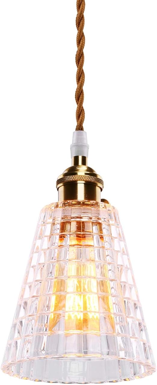 sisviv luz vintage lampara colgante industrial vidrio iluminacion suspension de techo rustico e27 cristal para dormitorio cocina restaurante comedor