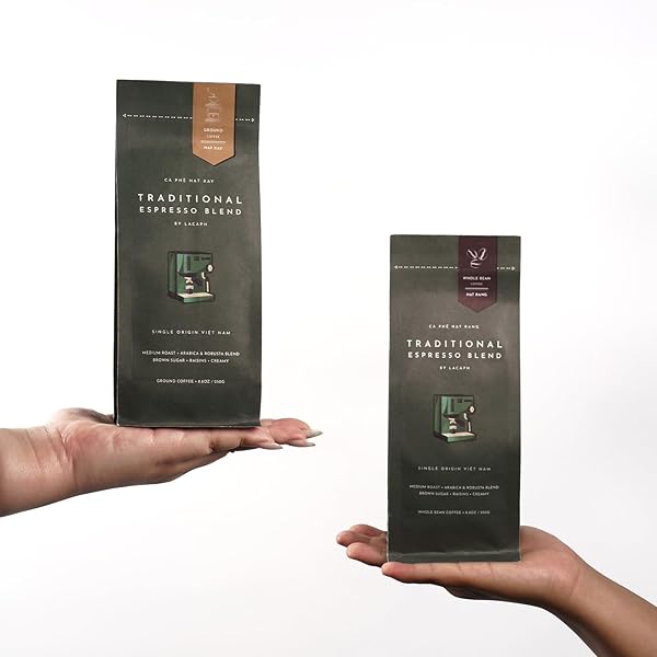 TRADITIONAL ESPRESSO BLEND – VIETNAMESE PRE-GROUND COFFEE (8.8 OZ / 250G, TRADITIONAL ESPRESSO)