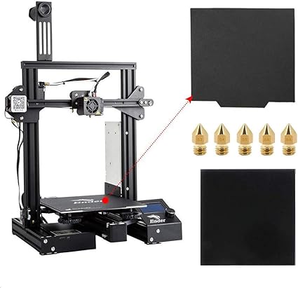 Officielle Creality Ender 3 Pro Imprimante 3d Avec Plaque En Verre Plaque De Surface De Construction Cmagnet De Mise A Niveau Et Volume De Construction D Alimentation Certifie Ul 220x220x250mm Amazon Fr Informatique