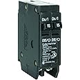 EATON CORPORATION Eaton Br1515 Single Pole Tandem Circuit Breaker, 120V, 2-15-Amp, Pack of 1, No Color