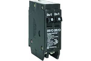 Eaton Corporation Br1515 Single Pole Tandem Circuit Breaker, 120V, 2-15-Amp