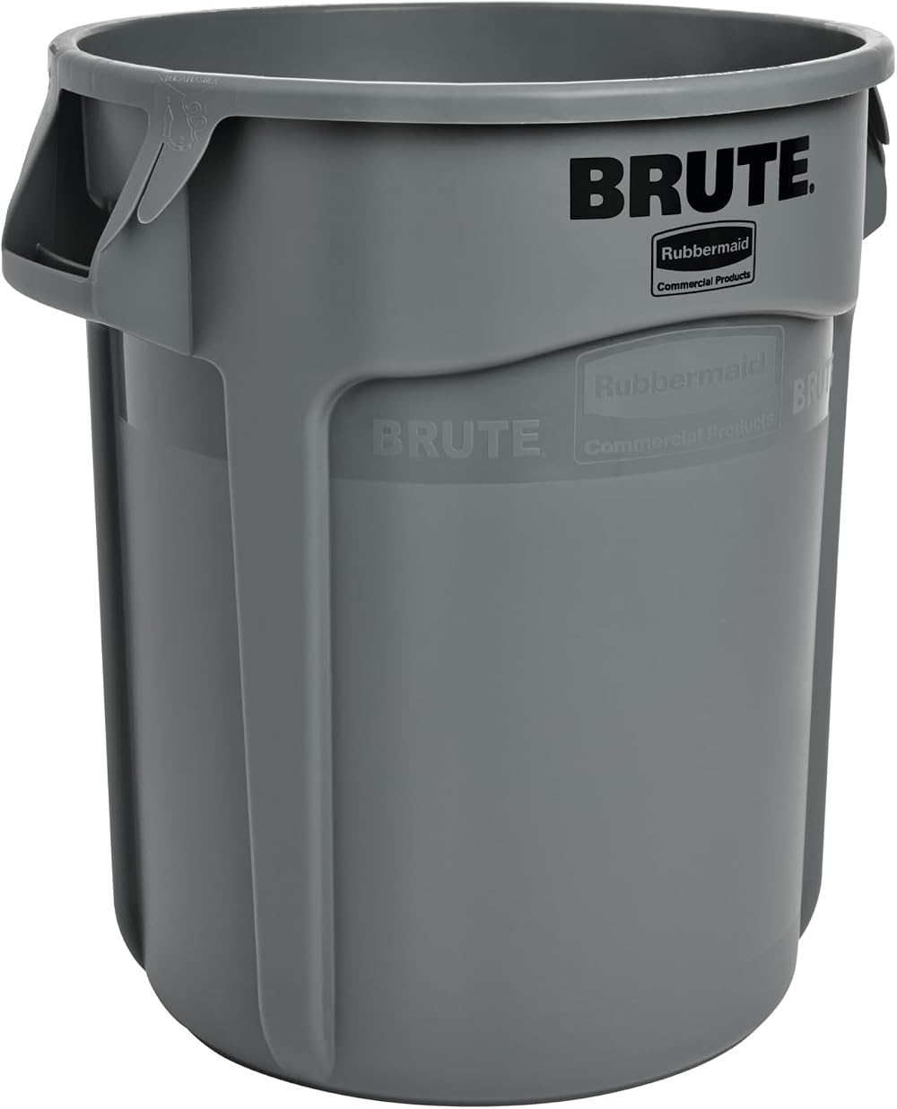 Rubbermaid BRUTE 76 L Round Heavy-Duty Waste Bin Grey FG262000GRAY