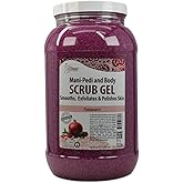 SPA REDI – Pomegranate Pumice Scrub Gel, Exfoliating, Hydrating & Nourishing, Infused with Hyaluronic Acid, Amino Acids, Panthenol and Comfrey Extract for Glowy Smooth Skin - 128oz Gallon