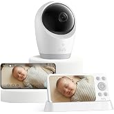 eufy Baby Monitor E21, 4K UHD Camera, 5" 720p Screen, No Wi-Fi | No Subscription Fee, WiFi &amp; No Wi-Fi, 8x Zoom, Dual Wi-Fi/Local, 24/7 App Recording, ANR, Built-in Battery