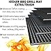 ICCKER BBQ Grill Mat - Non-stick Barbecue Mat Heavy Duty 0.39mm Extra Thick 600 Degree Grill Baking Mats (2Pack), Reusable and Easy to Clean, 16 x 13inch