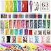 Slime Making Kit Supplies, 63 Packs Slime Supplies,Pearl, Foam Balls,Fishbowl Beads, Slime Tools for Slime Making Art DIY Craft, Wedding Decoration, Slime Supplies