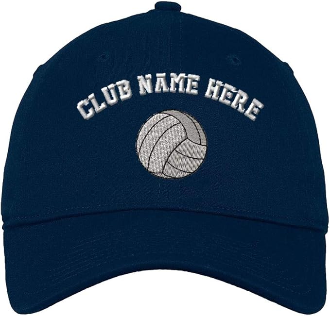 Low Profile Soft Hat Volleyball Ball Embroidery Club Name Cotton Dad