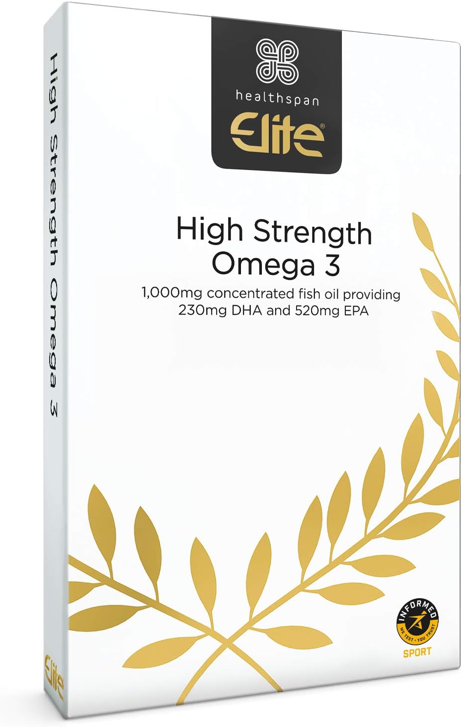 Healthspan Elite Omega 3 1,000mg (120 Capsules), 120 count (Pack of 1)