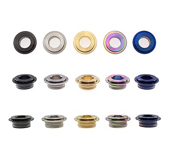 810 auf 510 Drip Tip Adapter aus Edelstahl z.B. SMOK TFV8 TFV12 Mundstück Connector (Schwarz)