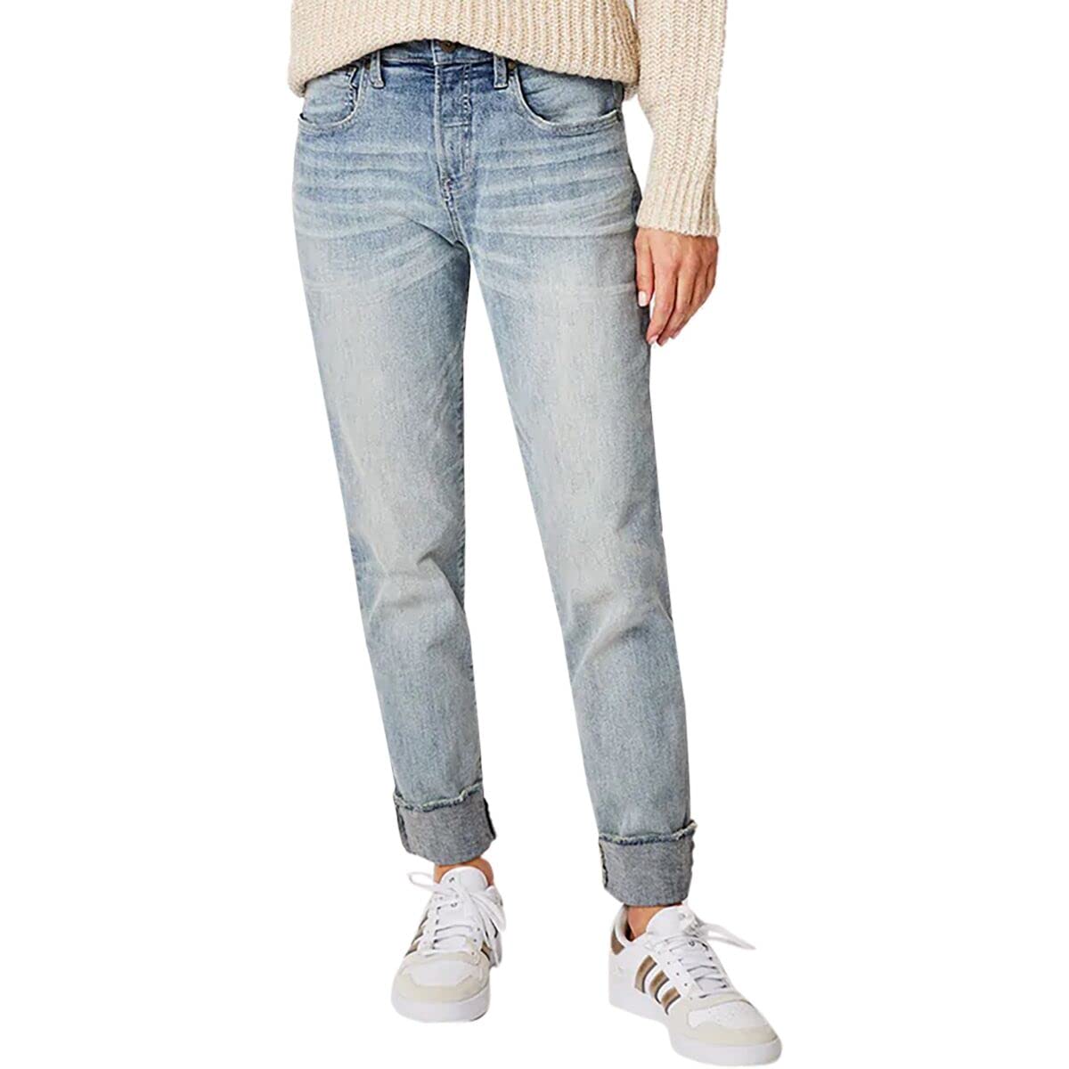 Carve Designs Carson High Rise Boyfriend Jeans for Women, Relaxed Organic Cotton