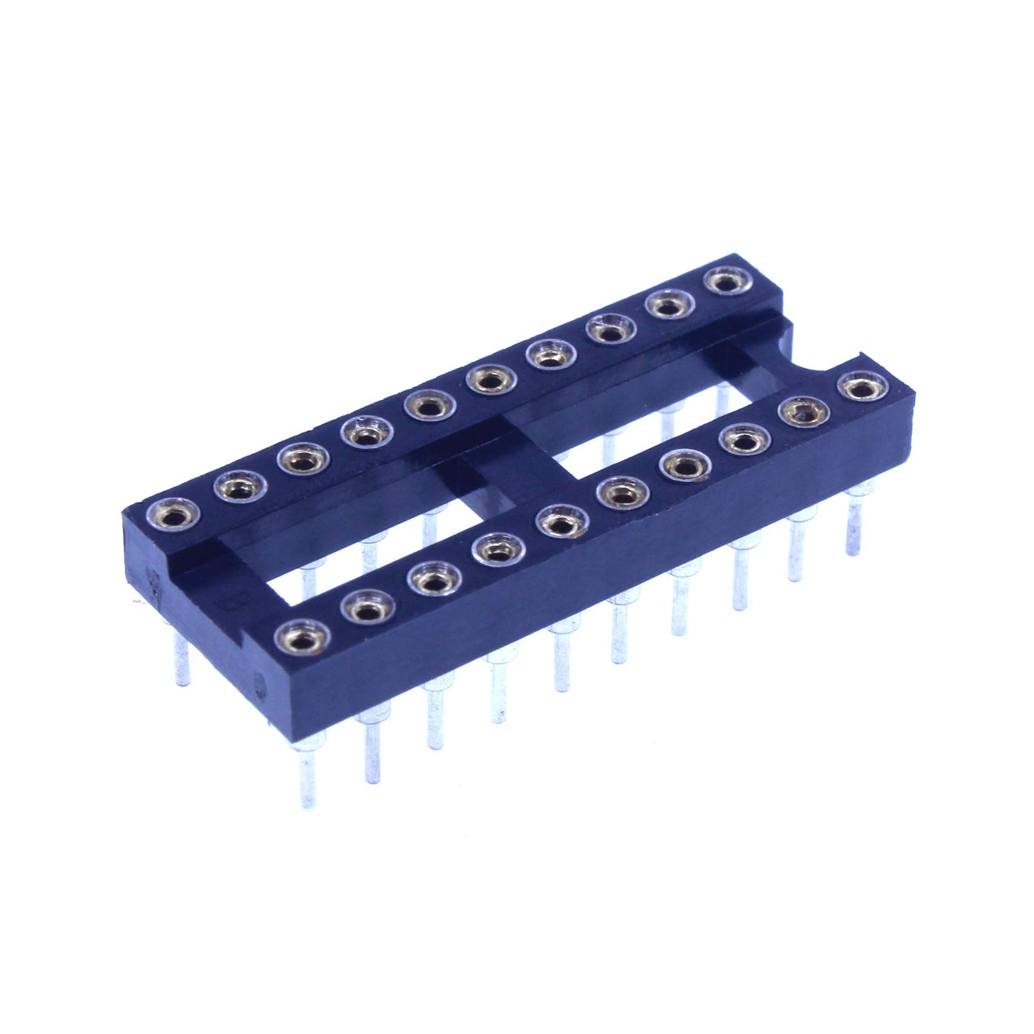 5PCS 2.54mm Pitch Round Pin DIP-20 DIP20 IC Test Socket Adapter Solder Type