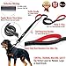 Primal Pet Gear Dog Leash 6ft Long,Traffic Padded Two Handle,Heavy Duty,Reflective Double Handles Lead for Control Safety Training,Leashes for Large Dogs or Medium Dogs,Dual Handles Leads(Black)