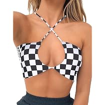 checkered rave top