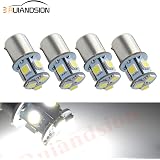 Ruiandsion Lampadina LED 1156 6V - 8 SMD 5050 Bianco 6000K Per Luci Auto (Confezione Da 2)