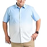 Button Down Shirts for Men Causal Big and Tall Shirt Short Sleeve Beach Summer Work Tops Plus Size 2XL-7XL