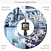 HOMIEE Borescope Inspection Camera with 2.3 Inch LCD Screen, Endoscope Camera 4 LED Lights with 3.2 Ft IP67 Waterproof Tube, Use for Pipeline Detection, Car Repairment, Air Vent, Wall Inspection