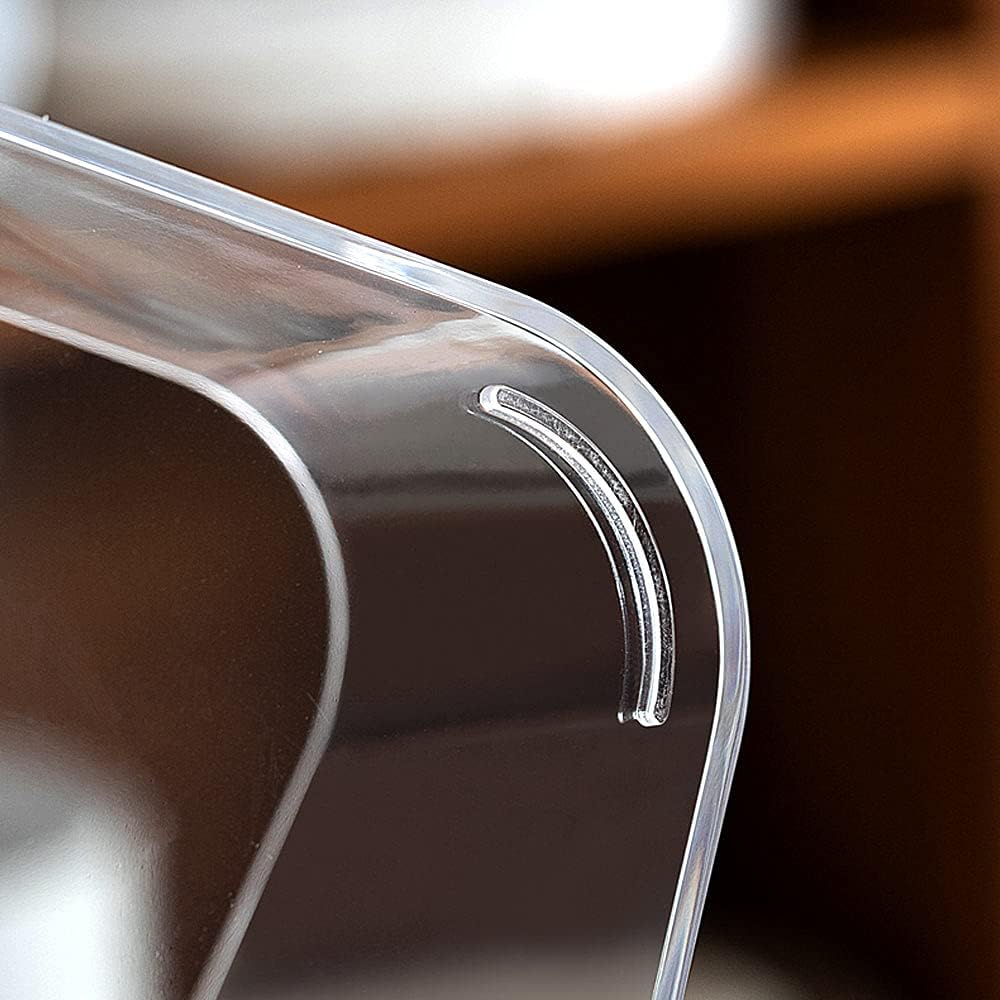 Clear Makeup Organizer for Vanity, Plastic Cosmetic Storage Display Case, 9 Spaces Compartments Palette Organizer Holders for Lipstick, Makeup Brush, Skin Care Products, Small: Home Improvement