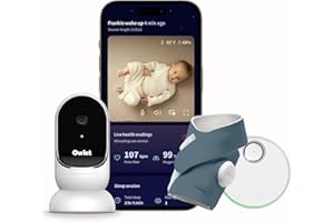Owlet® Dream Duo (Gen 1) Smart Baby Monitor: FDA-Cleared Dream Sock® plus Owlet Cam 2 - Tracks & Notifies for Pulse Rate & Oxygen while viewing Baby in 1080p HD WiFi Video