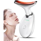Neck Facial Massager, Light Face Neck Massager for Skin Care, Multifunctional Facial Skincare Tools with Vibration, at Home