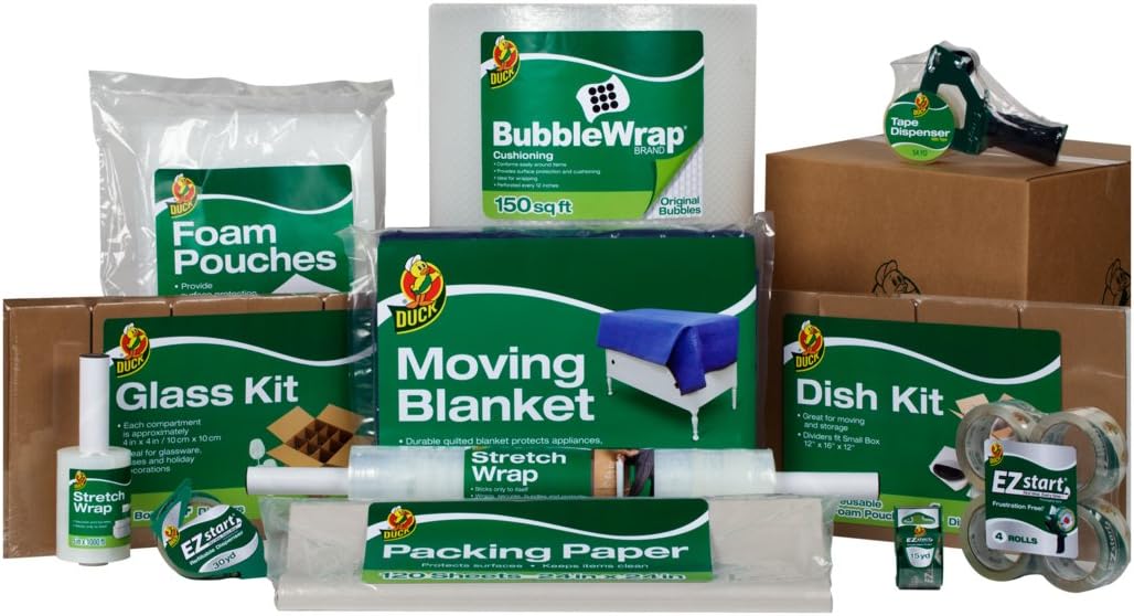 Duck Brand Stretch Wrap With Handle, 20 Inch x 1000 Feet, Clear, Single Roll : Stretch Film : Office Products