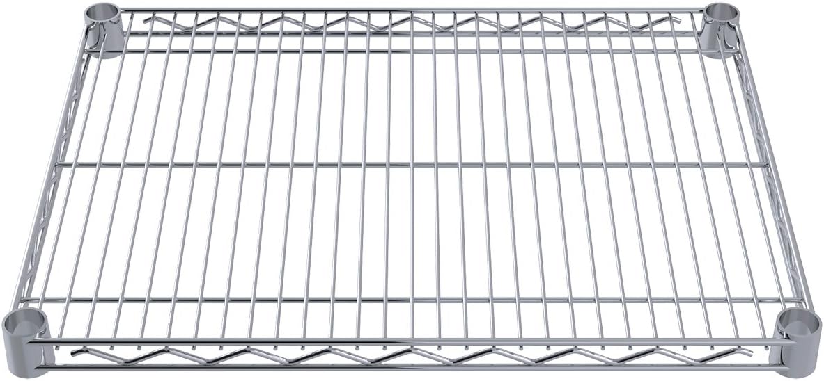 Akro-Mils AWS1824SHELF 18-Inch X 24-Inch NSF Approved Industrial Grade Chrome Wire Shelf, 4-Pack