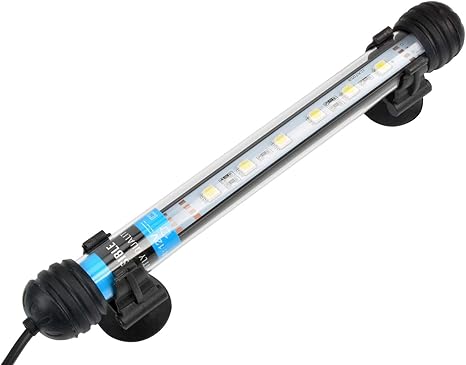 nicrew luz blanca led sumergible para