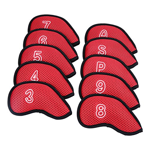 Sword &Shield sports 10Pcs/Pack New Meshy Golf Iron Covers Set Golf