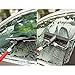 2 in 1 Telescoping Window Washing Equipment- Microfiber Cloth & Rubber Squeegee Tool- Pivoting Cleaning Head- 5ft Long Telescopic Pole- Best Cleaner for Windows/ Mirror/ Glass Door/ Car/ RV Windshield
