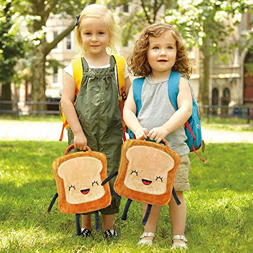 CZYY Insulated Lunch Bag Tote Cute Toast Design, Washable and Freezable Best School Lunch Box for Toddlers & Kids