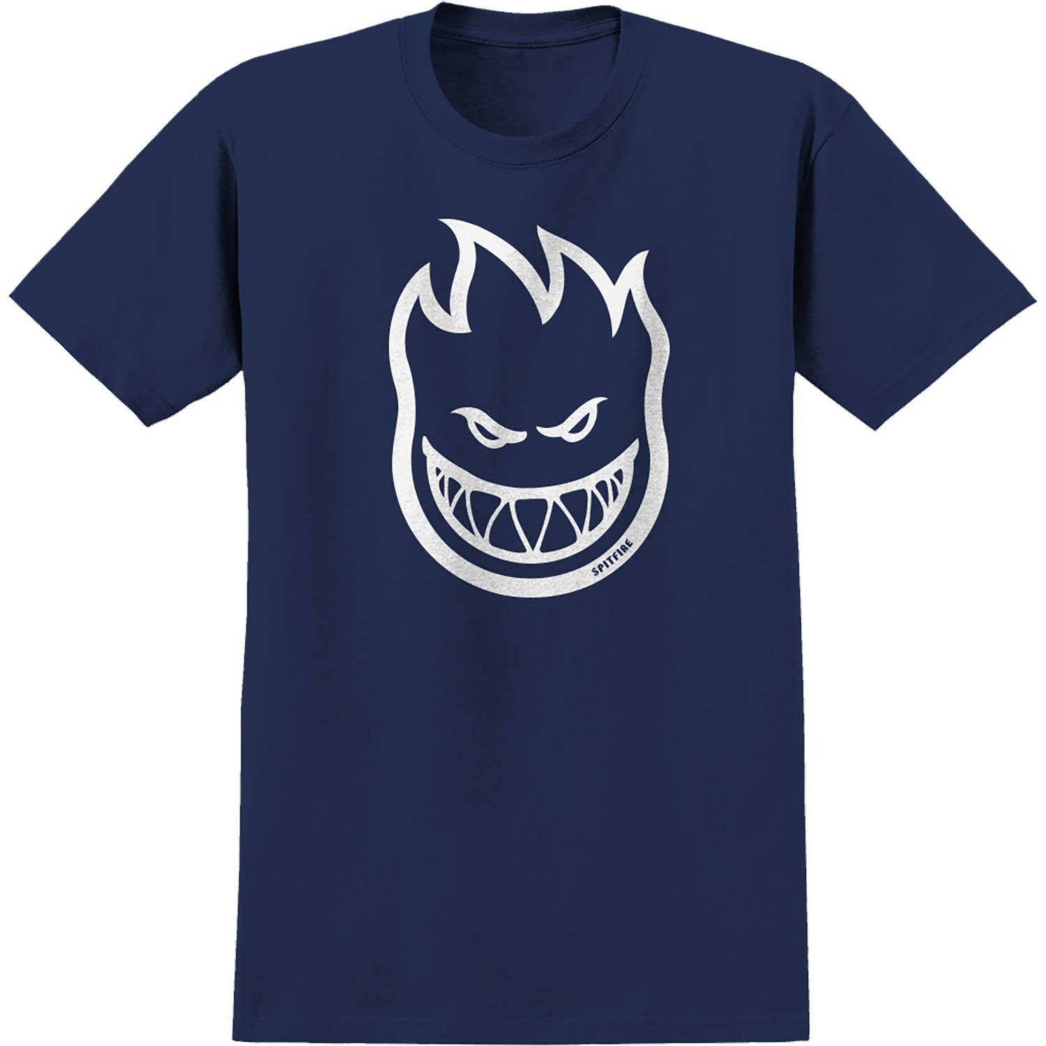 Spitfire Wheels Bighead Navy / White Men's Short Sleeve T-Shirt - X-Large